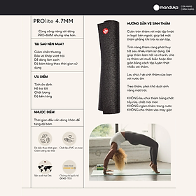 Thảm Tập Yoga Manduka - PROlite 4.7mm Cao Cấp