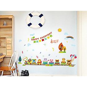 Decal dán tường tàu du lịch mới