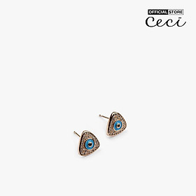CECI - Khuyên tai nữ hình tam giác đính đá thời trang CC1-09000106