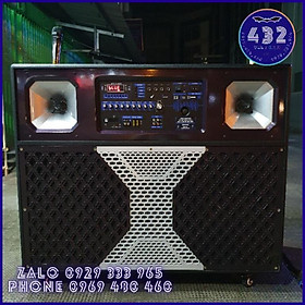 Mua LOA KARAOKE KÉO 4 TẤC ĐÔI COIL 75 ĐẦY ĐỦ PHỤ KIỆN MICRO KIM LOẠI