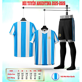 Quần Áo Bóng Đá Người Lớn -  Argentina (vải mè )
