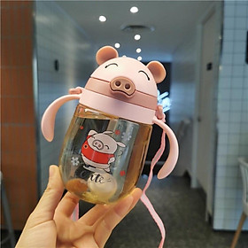 Bình nước cho bé đi học mẫu giáo, bình nước tập uống hình thú nhiều mẫu cho bé