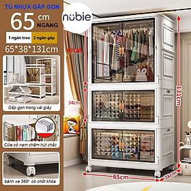 Mua Tủ Nhựa Gấp Gọn Cao Cấp Nhiều Ngắn- Gấp Đựng Đồ Quần Áo Thông Minh Tiết Kiệm Không Gian  Tháo Lắp Dễ Dàng