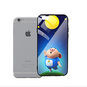 Ốp Lưng Kính Cường Lực cho điện thoại Iphone 6 / 6s - Pig Cute 07