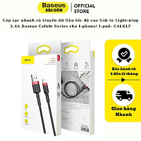 Mua Cáp sạc dù nhanh Baseus Cafule Series 2.4A Usb to Light-ning CALKLF - hàng chính hãng