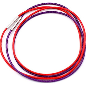 Combo 2 sợi dây đeo cổ cao su - tím + đỏ DCSOI1