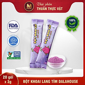 Bột Khoai Lang Tím Hữu Cơ Nguyên Chất Sấy Lạnh Dalahouse 3g