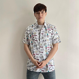 ÁO SƠ MI NAM FORM RỘNG HOẠ TIẾT ĐẶC SẮC , PHONG CÁCH 2021 THỜI TRANG NEMO36 STORE