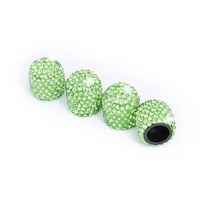 4 Pcs/set Crystal Cars Wheel Stem Air Valves Cap Dustproof Covers for Truck Motorcycle Bike Bus