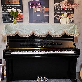 Khăn Phủ Đàn Piano Màu Xanh Ngọc Bích, Họa Tiết Sang Trọng KU-024
