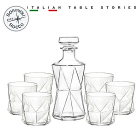 Bộ bình ly rượu thủy tinh Cassiopea - Bormioli Rocco - Italy - 7 món