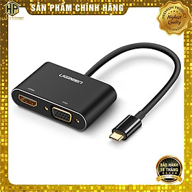 Mua Cáp chuyển Type-C to HDMI và VGA Ugreen 50738 chính hãng - Hàng Chính Hãng