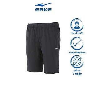 Quần SHORT đùi thể thao ERKE thời trang năng động chất liệu cao cấp màu đen 12222213588
