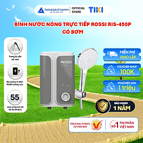 Mua Bình nước nóng trực tiếp Rossi RIS-450P có bơm - Hàng chính hãng  Bảo hành 1 năm  Giao hàng toàn quốc