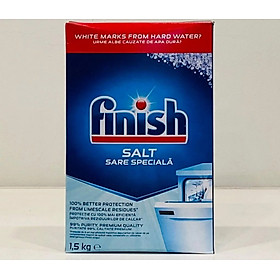 Combo muối rửa bát Finish 1,5kg+viên rửa bát Finish 120 viên+Nước làm bóng bát chén finish 800ml