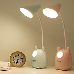 Đèn Học Tích Điện Kèm Khay Bút Và Đèn Ngủ