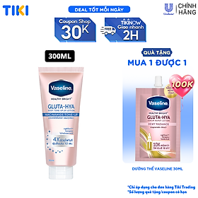 Vaseline Gluta-Hya Dưỡng Thể Nâng Tông Tức Thì Gấp 4 Lần 300ML