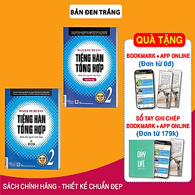 Combo Giáo trình tiếng Hàn tổng hợp dành cho người Việt Nam – Sơ cấp 2 bản đen trắng + sách bài tập (tặng kèm bookmark PS)