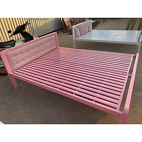 Mua Giường sắt hộp giả gỗ cao cấp
