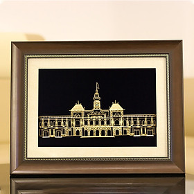 Mua Tranh Tòa nhà UBND TP Hồ Chí Minh mạ vàng