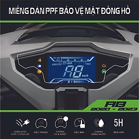 Miếng Dán PPF Bảo Vệ Mặt Đồng Hồ Xe AIR BLADE 2020 - 2023 125, 150, 160 | Chất Liệu Film PPF