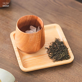 Mua Cốc cafe trà | THE FISH DESIGN Dáng Thoi (Cốc uống trà   uống cafe   cốc gỗ giữ nhiệt đa năng ...)