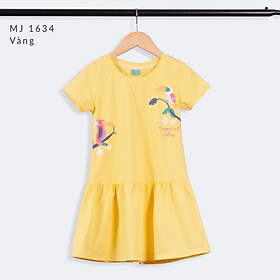 Đầm bé gái tay ngắn 14-38 kg MEEJENA, 100% COTTON 4C - 1907