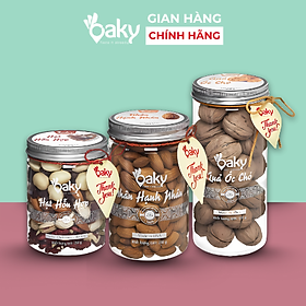 Quà Tặng Oaky - Combo Hạt Dinh Dưỡng Cao Cấp Hạnh Nhân, Quả Óc Chó, Hạt Hỗn Hợp - Tặng Túi Giấy Sang Trọng
