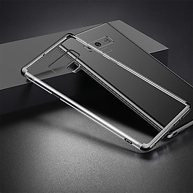 Ốp lưng dành cho Samsung Galaxy Note 9 TPU dẻo trong suốt viền màu nano BASEUS - Hàng Nhập Khẩu