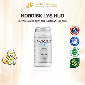 Viên uống sáng da Nordisk Lys Hud hỗ trợ ngăn ngừa lão hóa da, thâm nám lọ 68 viên