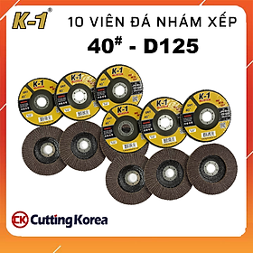 Mua 10 viên Đá nhám xếp D125 40# | Đĩa ráp xếp | Bánh nhám xếp K-1 D125 40#