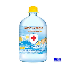 Nước súc miệng Dr. Muối hương Gừng ấm áp 1000ml