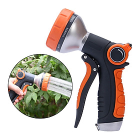 Garden Hose Nozzle Water Hose Nozzle with 8 Adjustable Spray Patterns - Heavy Duty Hand Sprayer for Watering Plants Cleaning Cars Showering Pets