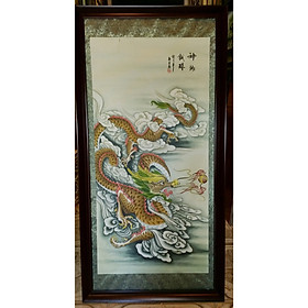 Mua TRANH THỦY MẶC  NHẤT LONG- RỒNG VÀNG MAY MẮN
