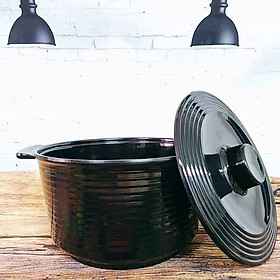 Mua THỐ MELAMINE CAO CẤP THAILAND -Màu ĐEN- TÔ BÁT THỐ ĐỰNG CƠM CANH  đựng thực ăn chín có NẮP ĐẬY kính bảo vệ. Dụng cụ thố chịu được nhiệt độ từ 30° đến 100° C  hàng chuẩn 100% MELAMINE