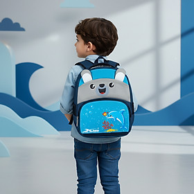 Balo học sinh Xbags Dolphin Xb 3020, Balo Chống Thấm Nước, Bền Màu Hiệu Quả Tốt