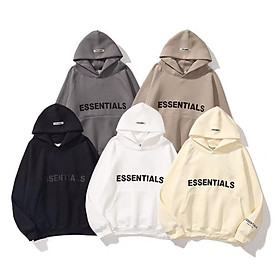 Áo Khoác Hoodie Nỉ Có Mũ Form Rộng ESSENTIALS Nhiều Màu Unisex Nam Nữ Ulzzang, Áo hoodies sweater phản quang cực đẹp có mũ tôn dáng pc cho các bạn trẻ phong cách hàn quốc