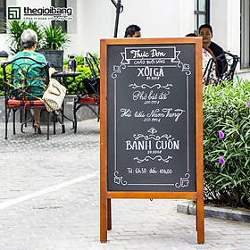 Bảng menu 2 mặt chân đứng romana - kích thước 600x1200mm - trang trí cửa hàng, cafe - tặng bút dạ quang