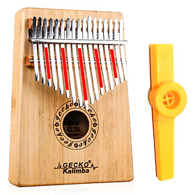 Đàn Kalimba Gecko 17 Phím K17BA Gỗ Trúc Kèm Kèn Kazoo