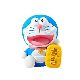 Ống Tiết Kiệm MÈO MÁY DOREAMON CẦM BẢNG HEO TIẾT KIỆM TRANG TRÍ_ Hàng chính hãng