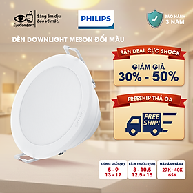Bộ đèn PHILIPS Âm Trần MESON đổi màu ánh sáng (vàng, trung tính, trắng)