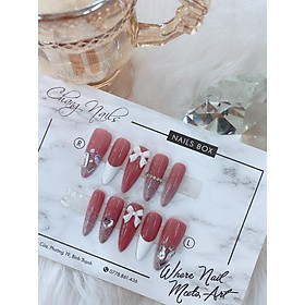 Nail Box thiết kế thủ công ChangNails đính charm Nơ cách điệu