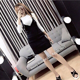 Set yếm váy suông áo borip _ kèm hình sp thật