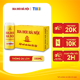 Bia Hơi Hà Nội - Thùng 24 lon 500ml