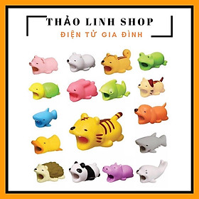 Mua Thú cắn bảo vệ đầu cáp sạc/tai nghe chống cong  đứt gãy nhiều hình siêu cute