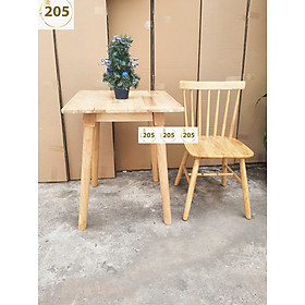 Mua Bàn ăn hình vuông gỗ CAO SU tự nhiên 600x600x75 cm - 205TC Wood Square Dining Table  100% Rubber Wood Natural