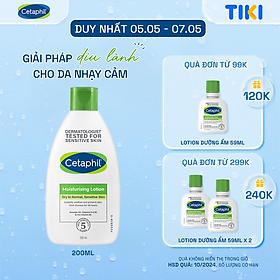 Sữa dưỡng ẩm cho da nhạy cảm Cetaphil Moisturizing Lotion 200ml