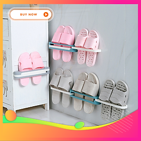 Mua  SGFS132  TIỆN LỢI  Thanh Treo Giày Dép Gấp Gọn Thông Minh Dán Tường Không Khoan Đục  XINH XẮN 
