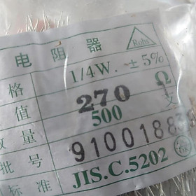 Mua Điện trở 1/4w  túi 500 con  1000 con