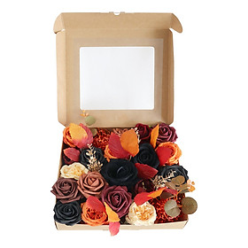 Artificial Flowers Box Set DIY Fake Flower for Halloween Home Table Chair